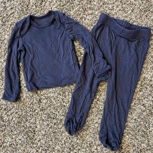 Solly Baby Lenzing Modal Baby Pajama Set 0-3m Blue